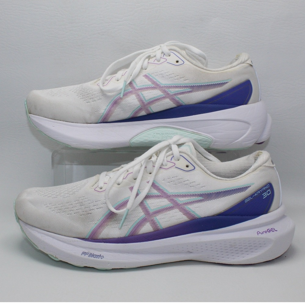 Asics Gel-Kayano 30 Womens Running Shoes White Purple 1012B357 Size 10 - Picture 5 of 10